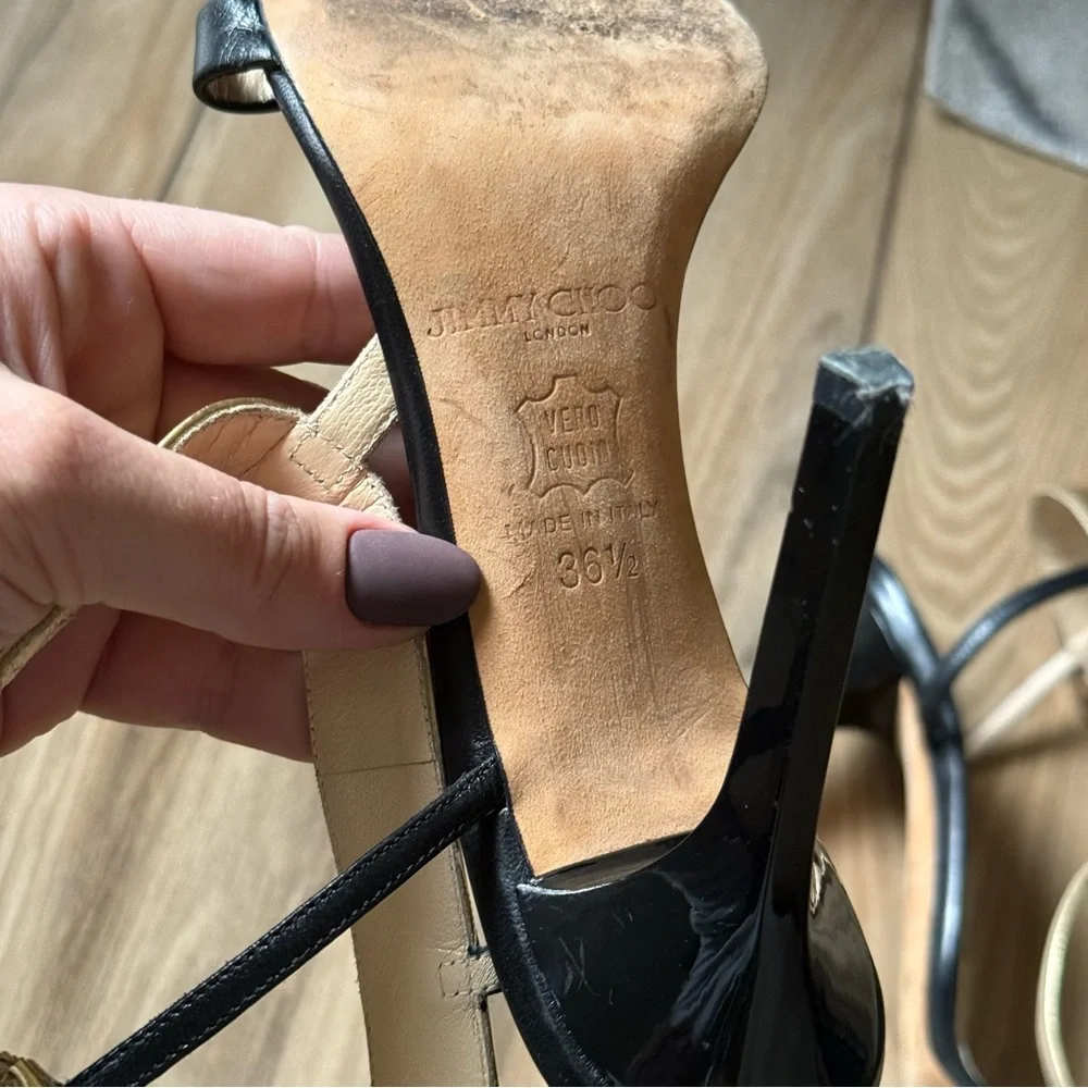 Jimmy Choo T-Strap Sandals - Picture 7 of 12